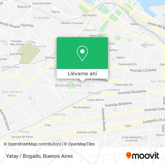 Mapa de Yatay / Bogado