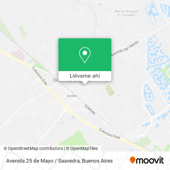 Mapa de Avenida 25 de Mayo / Saavedra