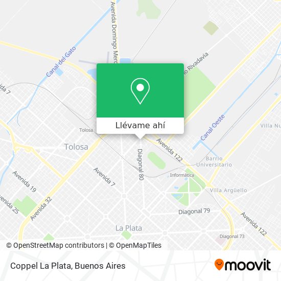 Mapa de Coppel La Plata