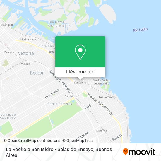 Mapa de La Rockola San Isidro - Salas de Ensayo