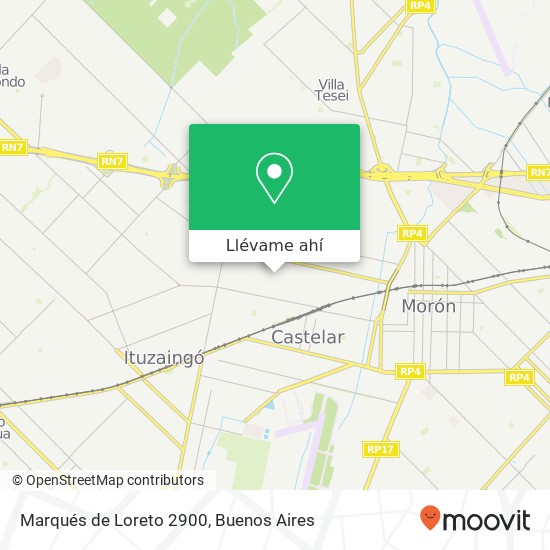 Mapa de Marqués de Loreto 2900