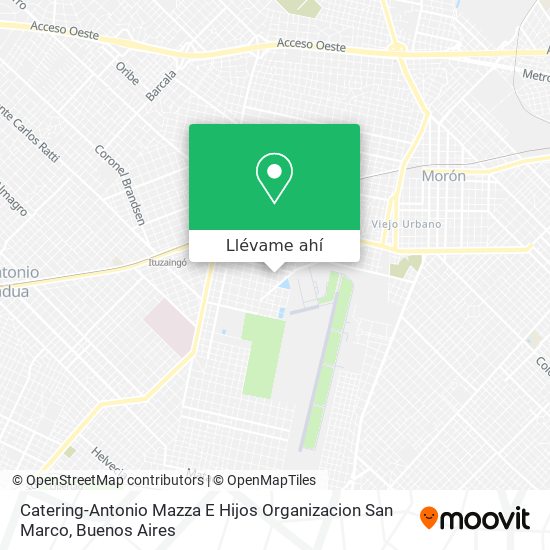 Mapa de Catering-Antonio Mazza E Hijos Organizacion San Marco