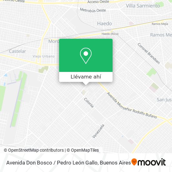 Mapa de Avenida Don Bosco / Pedro León Gallo