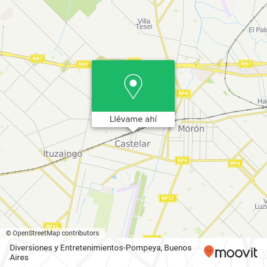 Mapa de Diversiones y Entretenimientos-Pompeya