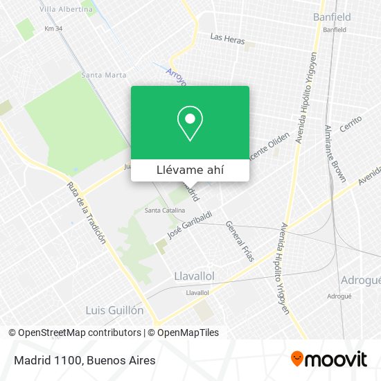 Mapa de Madrid 1100