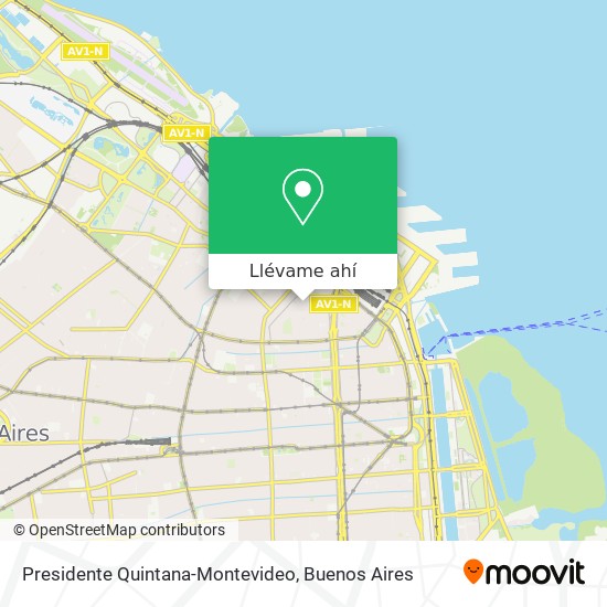 Mapa de Presidente Quintana-Montevideo