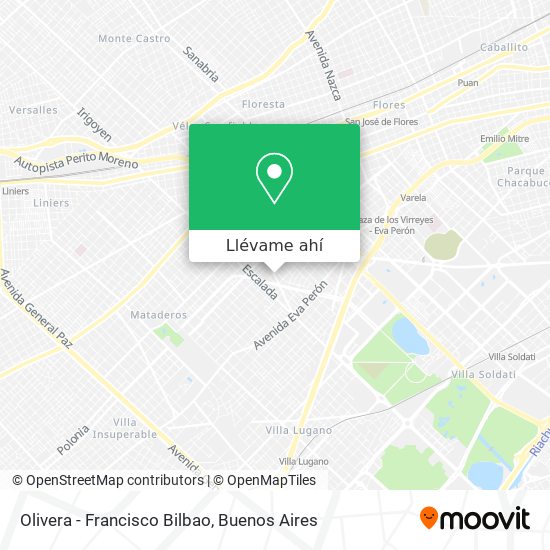Mapa de Olivera - Francisco Bilbao