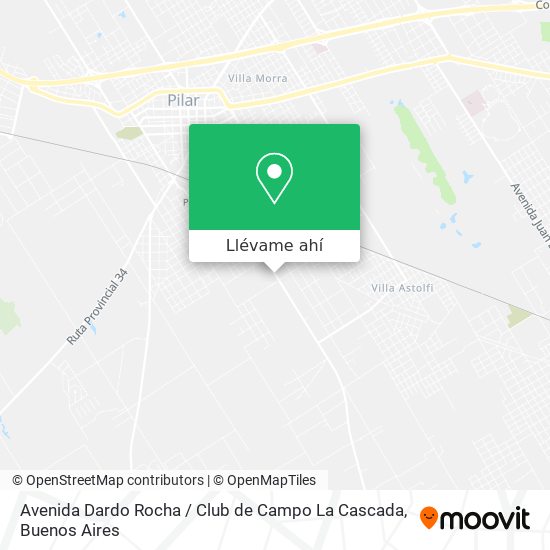 Mapa de Avenida Dardo Rocha / Club de Campo La Cascada