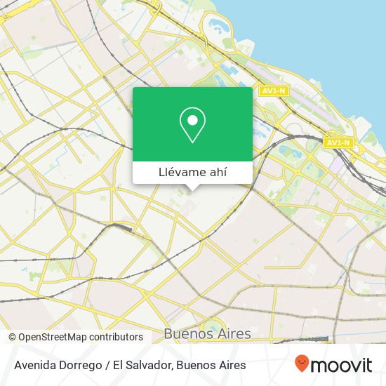 Mapa de Avenida Dorrego / El Salvador