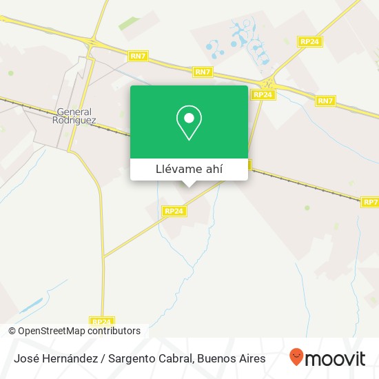 Mapa de José Hernández / Sargento Cabral