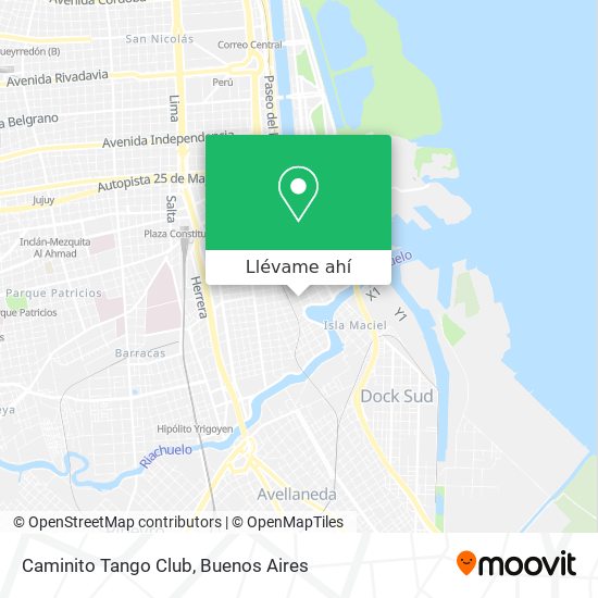 Mapa de Caminito Tango Club