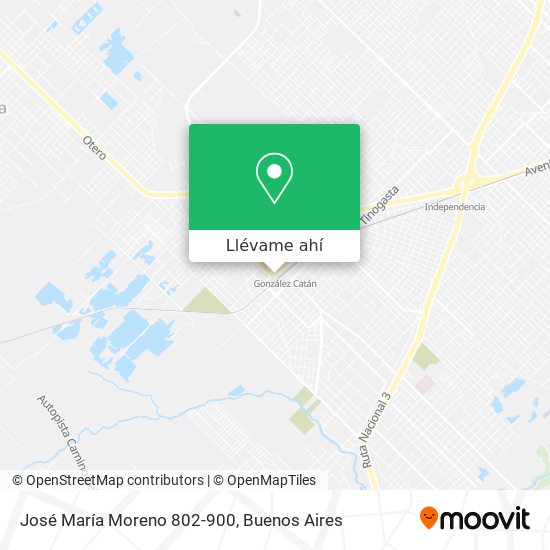 Mapa de José María Moreno 802-900