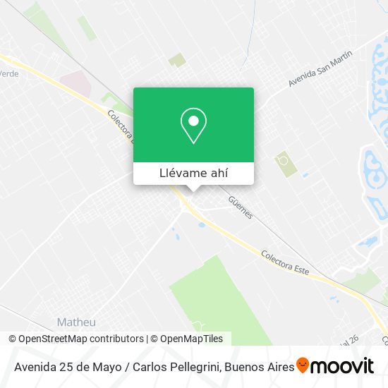 Mapa de Avenida 25 de Mayo / Carlos Pellegrini