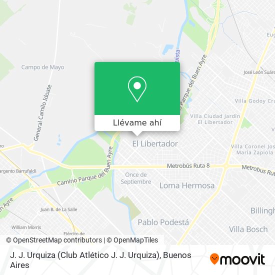 Mapa de J. J. Urquiza (Club Atlético J. J. Urquiza)