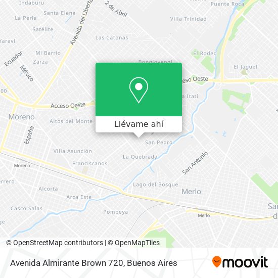 Mapa de Avenida Almirante Brown 720