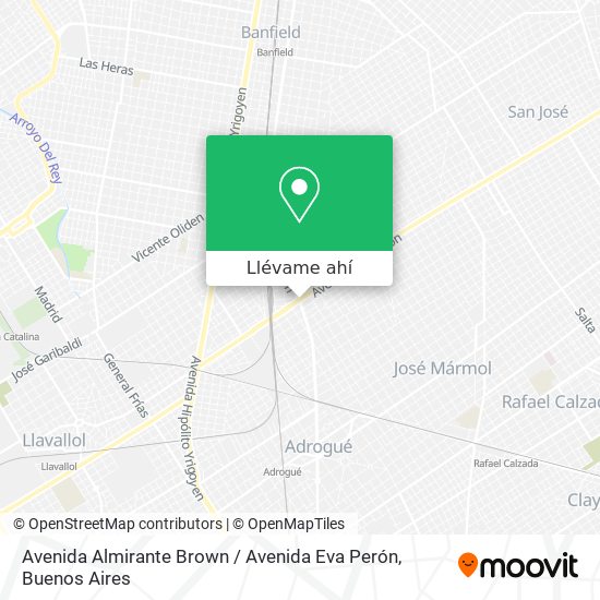 Mapa de Avenida Almirante Brown / Avenida Eva Perón