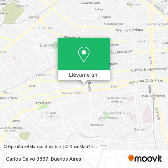 Mapa de Carlos Calvo 3839