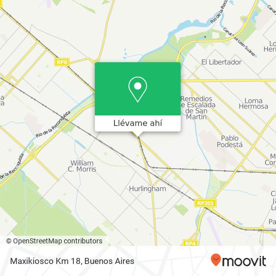 Mapa de Maxikiosco Km 18