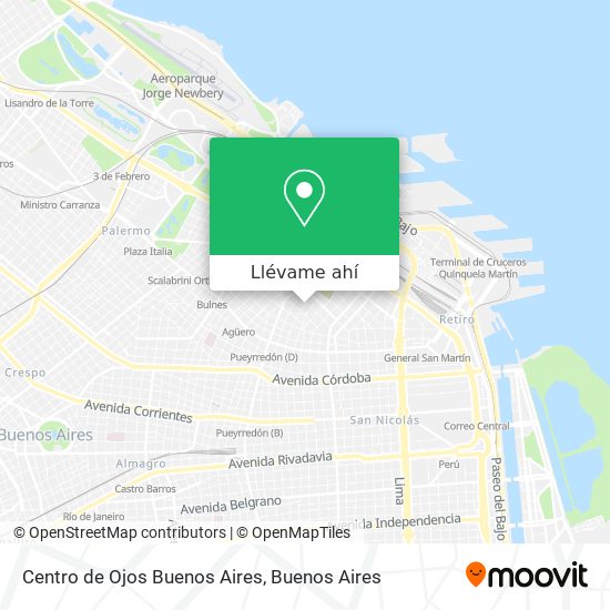 Mapa de Centro de Ojos Buenos Aires