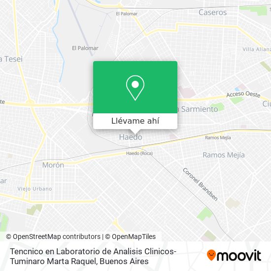 Mapa de Tencnico en Laboratorio de Analisis Clinicos-Tuminaro Marta Raquel