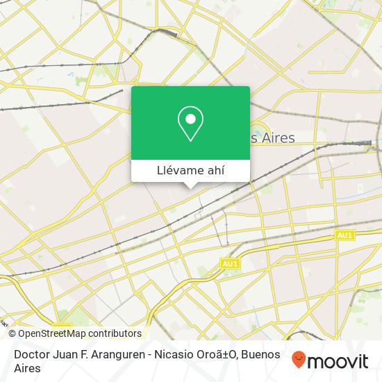 Mapa de Doctor Juan F. Aranguren - Nicasio Oroã±O