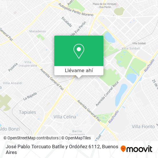 Mapa de José Pablo Torcuato Batlle y Ordóñez 6112