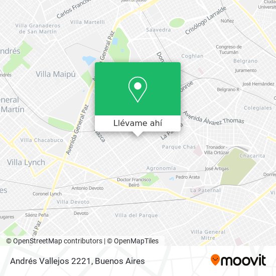 Mapa de Andrés Vallejos 2221