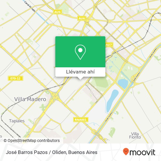 Mapa de José Barros Pazos / Oliden