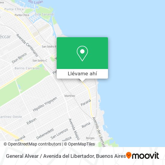Mapa de General Alvear / Avenida del Libertador