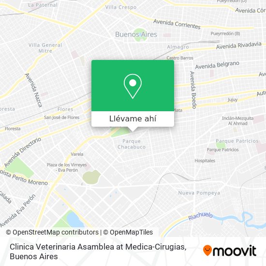 Mapa de Clinica Veterinaria Asamblea at Medica-Cirugias