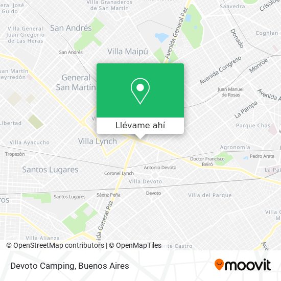 Mapa de Devoto Camping