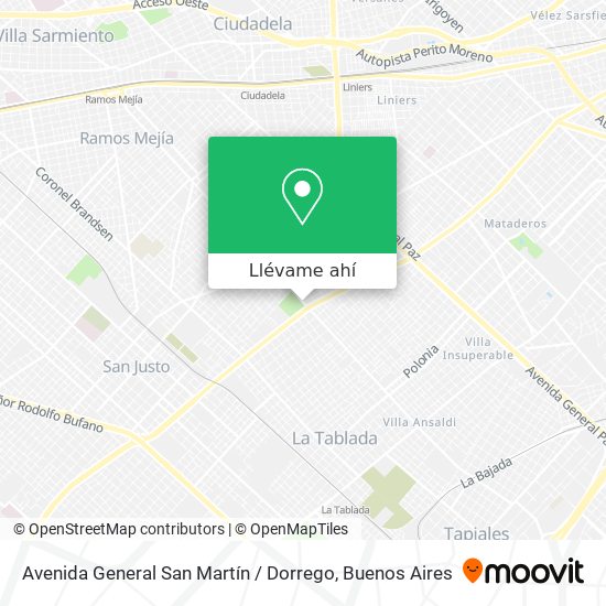 Mapa de Avenida General San Martín / Dorrego