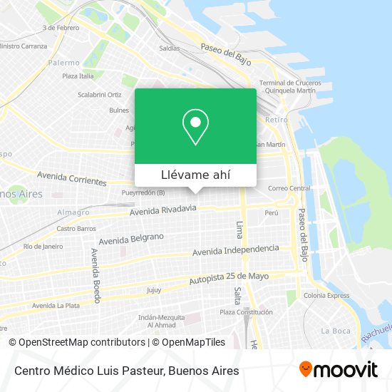 Mapa de Centro Médico Luis Pasteur