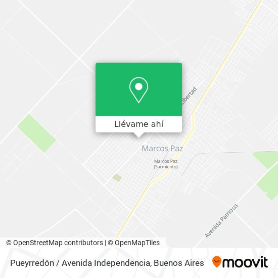 Mapa de Pueyrredón / Avenida Independencia