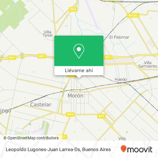 Mapa de Leopoldo Lugones-Juan Larrea-Ds