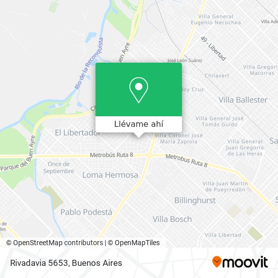 Mapa de Rivadavia 5653