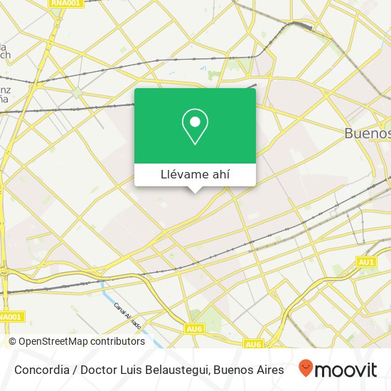 Mapa de Concordia / Doctor Luis Belaustegui