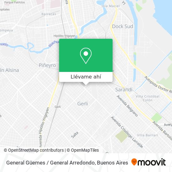 Mapa de General Güemes / General Arredondo