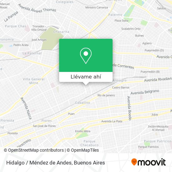 Mapa de Hidalgo / Méndez de Andes