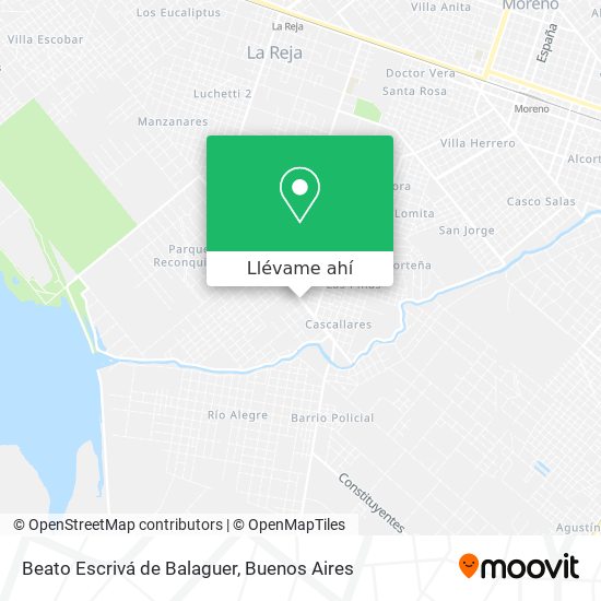 Mapa de Beato Escrivá de Balaguer