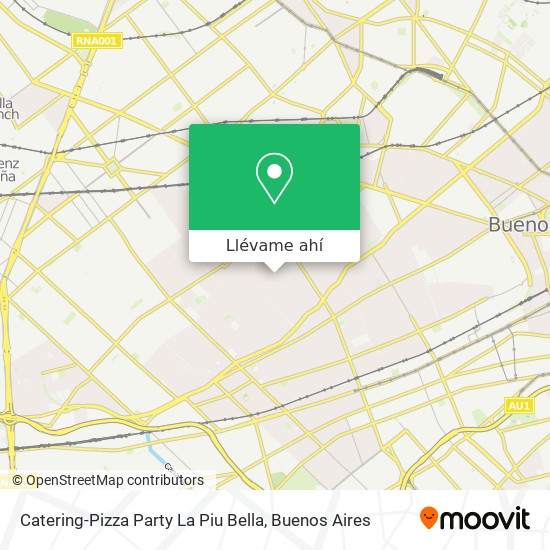 Mapa de Catering-Pizza Party La Piu Bella