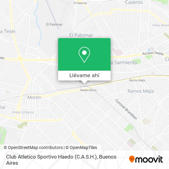 Mapa de Club Atletico Sportivo Haedo (C.A.S.H.)