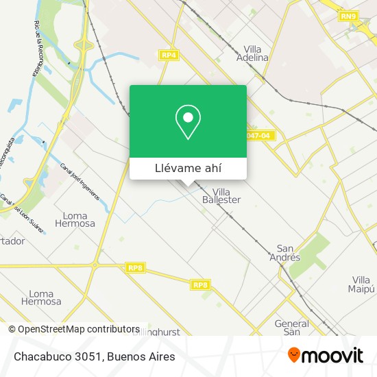 Mapa de Chacabuco 3051