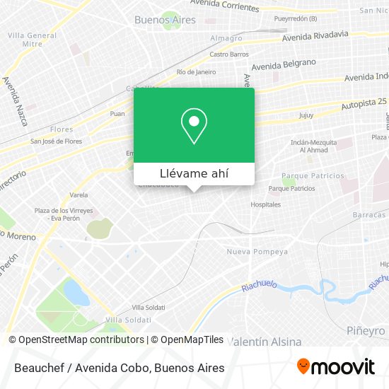 Mapa de Beauchef / Avenida Cobo