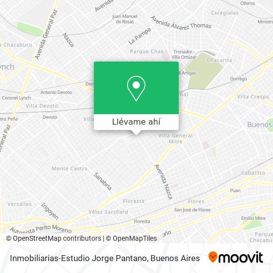 Mapa de Inmobiliarias-Estudio Jorge Pantano