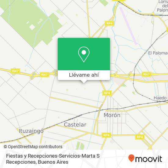 Mapa de Fiestas y Recepciones-Servicios-Marta S Recepciones