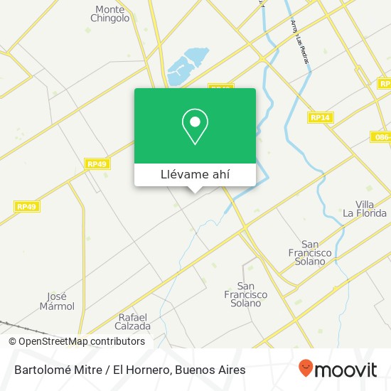 Mapa de Bartolomé Mitre / El Hornero