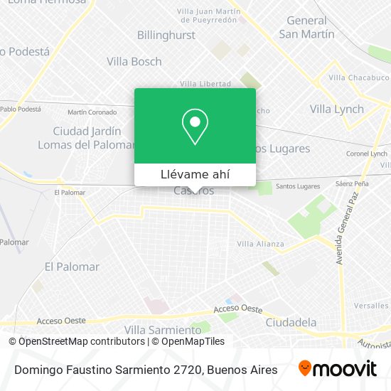Mapa de Domingo Faustino Sarmiento 2720