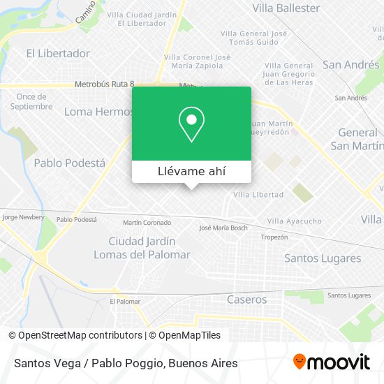 Mapa de Santos Vega / Pablo Poggio