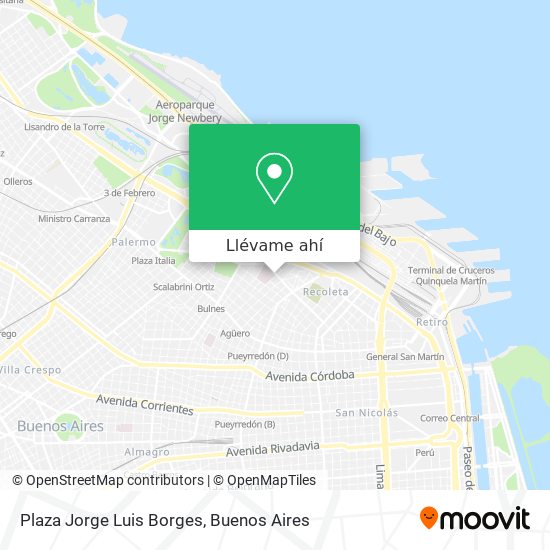 Mapa de Plaza Jorge Luis Borges